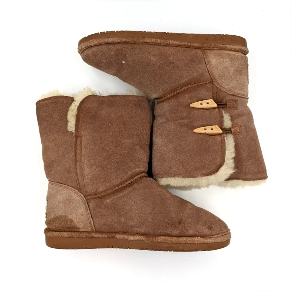 Bearpaw Lined Brown Suede Winter Boot 10 Women